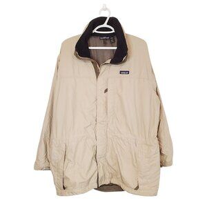 Vintage 90s Patagonia light windbreaker oversized jacket tan size M